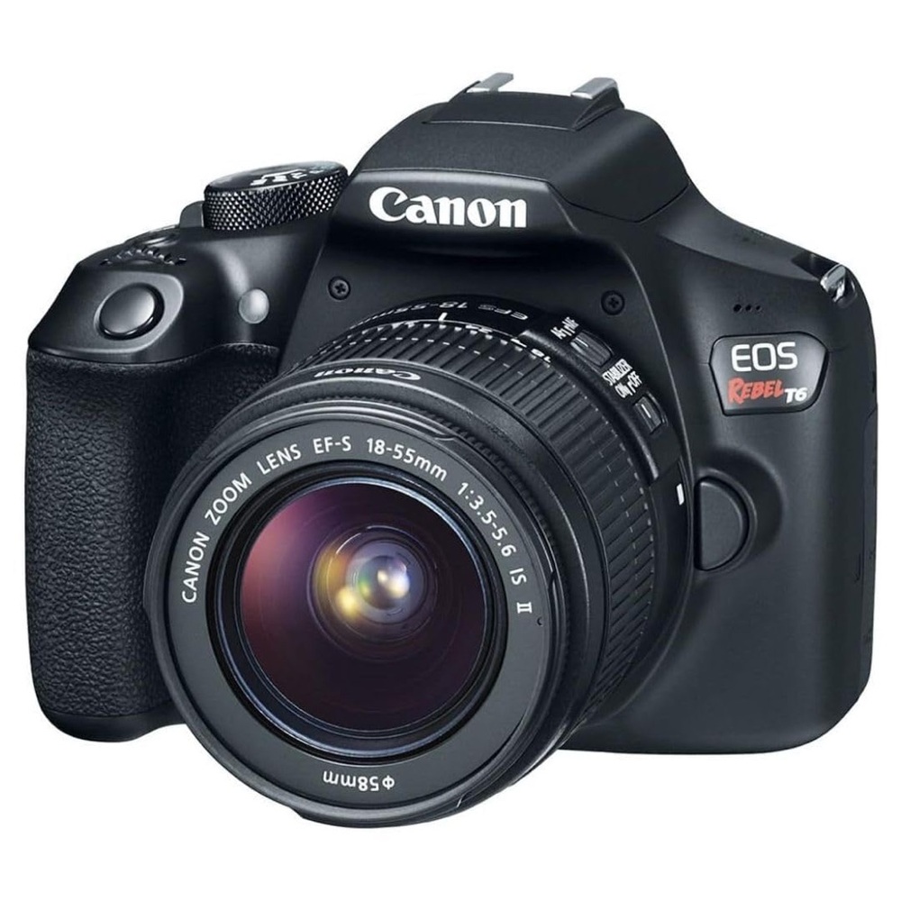 Canon EOS Rebel T6 DSLR Camera - Black
